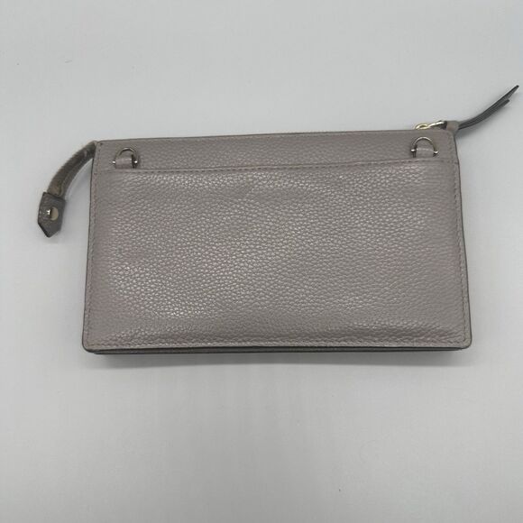 Kate Spade Jackson Crossbody Bag Gray Pebbled Leather Wallet Clutch NO STRAP - Picture 2 of 11